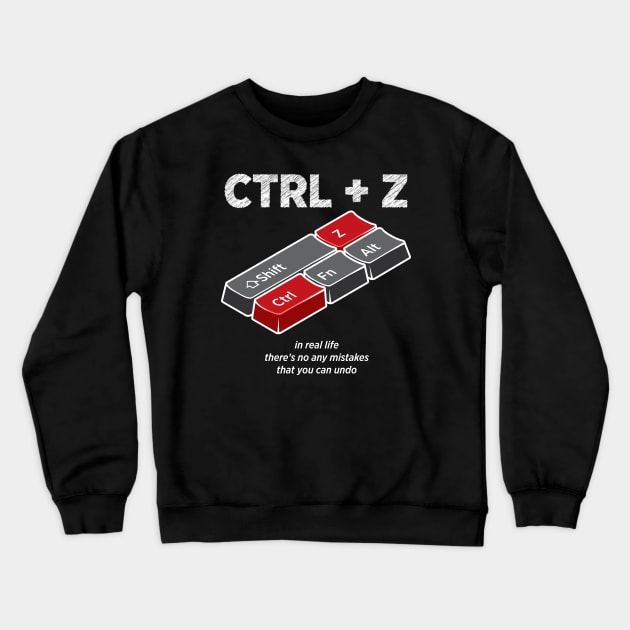 UNDO Control Z Computer Shortcuts Crewneck Sweatshirt by MimimaStore